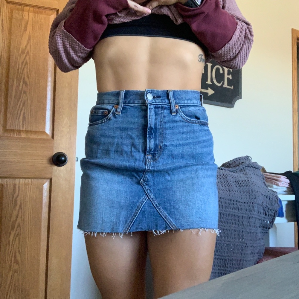 Gap mini jean skirt